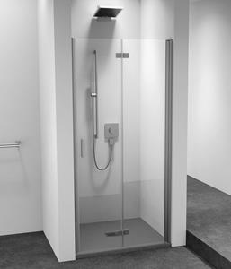 Polysan Zoom Line vouwdeur rechts voor nis 80x200cm chroom