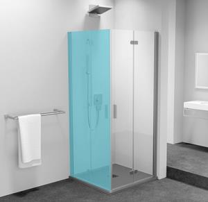 Polysan Zoom Line vouwdeur rechts 80x200cm chroom