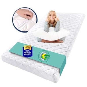 Kids Collective Kindermatras 90x200 cm met wasbare hoes / 10 cm hoog wit zonder hoeslaken