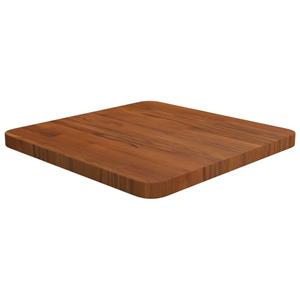 VidaXL Tafelblad vierkant 40x40x2,5cm behandeld eiken donkerbruin