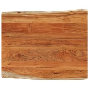 VidaXL Tafelblad rechthoekig natuurlijke rand 100x80x2,5 cm acaciahout
