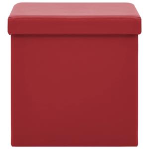 vidaXL Opbergkruk inklaapbaar PVC wijnrood