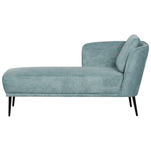 BELIANI Chaise longue stof blauw rechtszijdig ARTHEZE