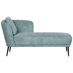 BELIANI Chaise longue stof blauw linkszijdig ARTHEZE