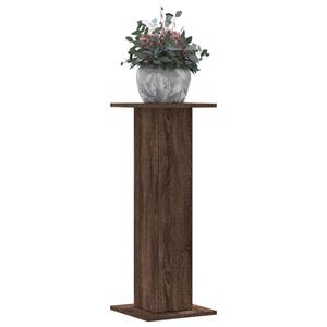 VidaXL Plantenstandaards 2 st 30x30x80 cm bewerkt hout bruin eiken