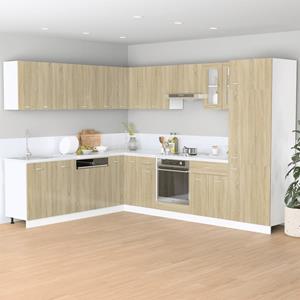 vidaXL Ovenkast 60x46x81,5 cm spaanplaat sonoma eikenkleurig