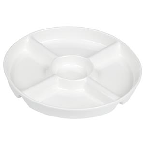 Snack/borrelschaal 5-vaks 23 cm -