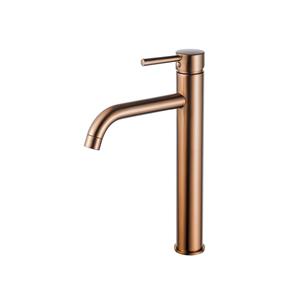 Fortifura Calvi Wastafelkraan - 33.9cm - verhoogd - opbouw - Geborsteld koper PVD (Koper) SW970032