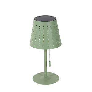 QAZQA Buiten tafellamp groen incl. LED 3-staps dimbaar oplaadbaar en solar - Ferre