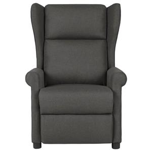 vidaXL Massagestoel stof donkergrijs