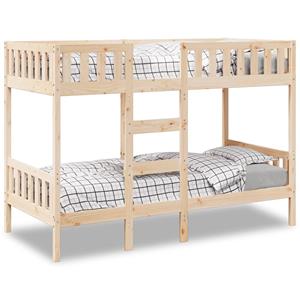 VidaXL Stapelbed massief grenenhout 75x190 cm