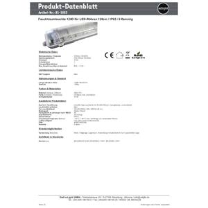 Mlight Lamp voor vochtige ruimte G13 Lichtgrijs