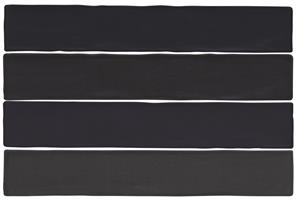 Joly wandtegel 6.5x40cm zwart mat