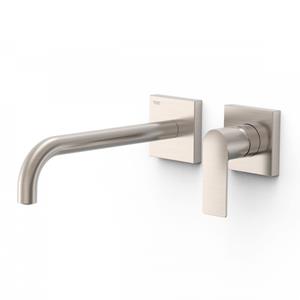 Tres Wastafelmengkraan Inbouw  Loft Colors Gebogen Uitloop 24 cm RVS 