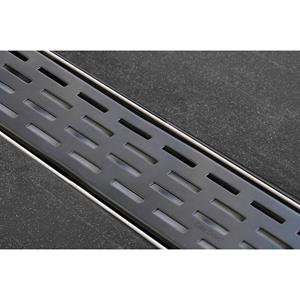 Easy Drain Rooster tbv Douchegoot  Rooster Fixt-1 Black 80cm