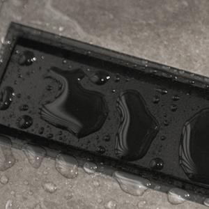 Easy Drain Douchegoot  Compact Modulo TAF Black - Zero+ Zwart M1 60 cm, waterslot 30 mm