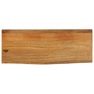 VidaXL Tafelblad met natuurlijke rand 80x30x2,5 cm massief mangohout