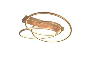 Trio Lighting LED-Deckenleuchte Darvin, goldfarben, Metall, Kunststoff CCT