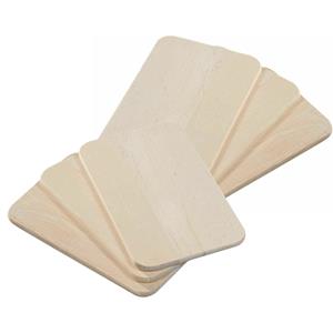 Kesper Brood en Ontbijtplankjes set - 6x stuks - berkenhout - 23 x 15 cm - naturel kleur -