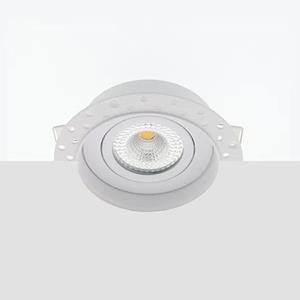 Letsleds Bella Ondiepe LED inbouw 40mm trimless spot kantelbaar 5Watt rond WIT IP65 dimbaar - interne driver