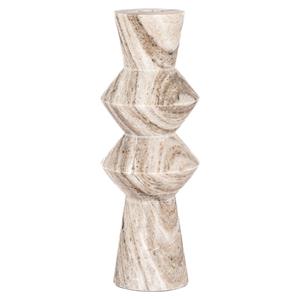 Richmond Interiors Richmond Vaas Siem Marmer, 38cm - Beige