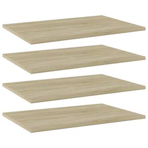 VidaXL Wandschappen 4 st 60x40x1,5 cm bewerkt hout sonoma eikenkleurig