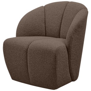 Mojo draaifauteuil boucle bruin melange