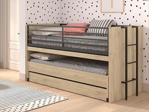 Mobistoxx Samengesteld bed SAMSON 90x200 cm eik