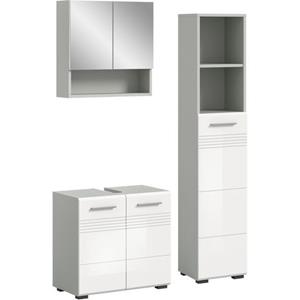 Welltime Badmeubelset Calicio, bestehend aus: Waschbeckenunterschrank, Spiegelschrank,
