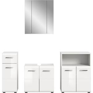 INOSIGN Badmeubelset Florenz, 4-tlg. bestehend aus: Unterschrank, Waschbeckenunterschrank