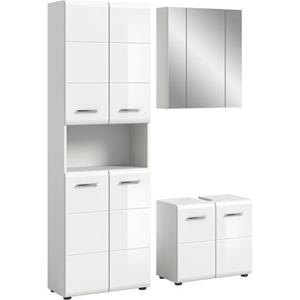INOSIGN Badmeubelset Florenz, 3-tlg. bestehend aus: Hochschrank, Waschbeckenunterschrank &