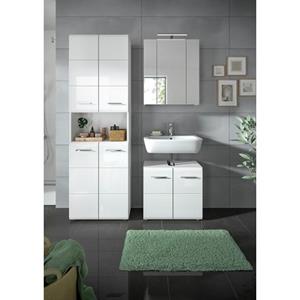 INOSIGN Badmeubelset Florenz, 3-tlg. bestehend aus: Hochschrank, Waschbeckenunterschrank &