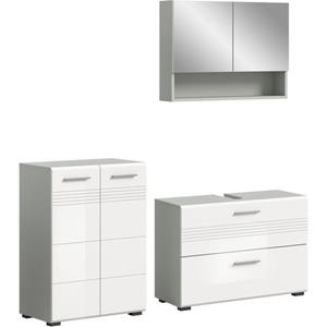 Welltime Badmeubelset Calicio, bestehend aus: Midischrank, Waschbeckenunterschrank,
