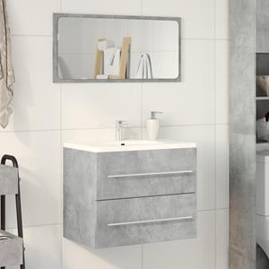 vidaXL Wastafelkast 60x38,5x48 cm spaanplaat betongrijs
