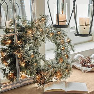 Krans met LED-lampjes Vire