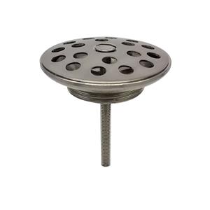 BWS Afvoerplug  Luks 5/4 Geborsteld Staal 