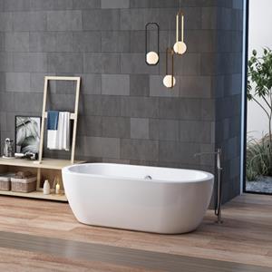 Sanilux Vrijstaand Bad  Star Met Dikke Rand 182 cm Wit 
