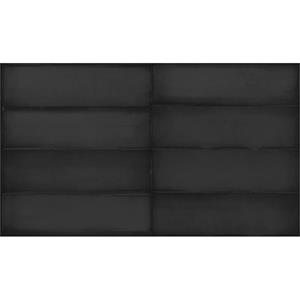 Estudio Wandtegel  Ghent Dark Charcoal Matt 6.9x24 cm 