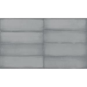 Estudio Wandtegel  Ghent Pearl Grey Glossy 6.9x24 cm 