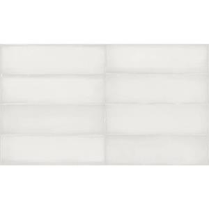 Estudio Wandtegel  Ghent Alpine White Glossy 6.9x24 cm 