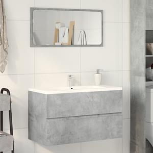 vidaXL Badkamerwandkast 80x38,5x45 cm bewerkt hout betongrijs