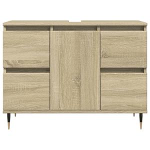 vidaXL Badkamerkast 80x33x60 cm bewerkt hout sonoma eikenkleurig