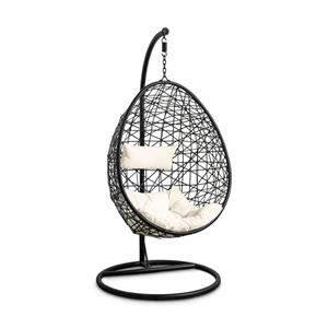 Xenos Hangstoel swing met standaard - zwart - ø104x200 cm