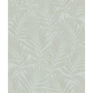 Praxis Vliesbehang Met Bladeren Print Licht Mintgroen - Goud - Lila