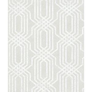 Praxis Vliesbehang Met Klassiek Grafisch Patroon Lichtgrijs-beige