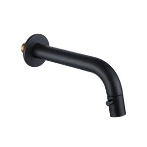 Fortifura Calvi Fonteinkraan - inbouw - uitloop 19.5cm - inkortbaar - mat zwart SW1108828