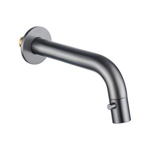 Fortifura Calvi Fonteinkraan - inbouw - uitloop 19.5cm - inkortbaar - Geborsteld Gunmetal PVD SW1108831