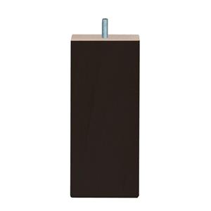 Furniture Legs Europe Meubelpoot zwart vierkant 7 bij 7 cm en hoogte 16 cm van massief hout (M8)