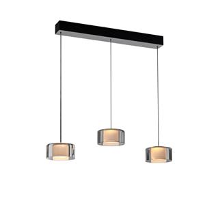 Paul Neuhaus 3-lichts hanglamp Rika zwart 2113-18