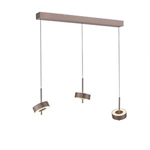 Paul Neuhaus 3-lichts hanglamp Q-Rotate bruin modern 2248-34